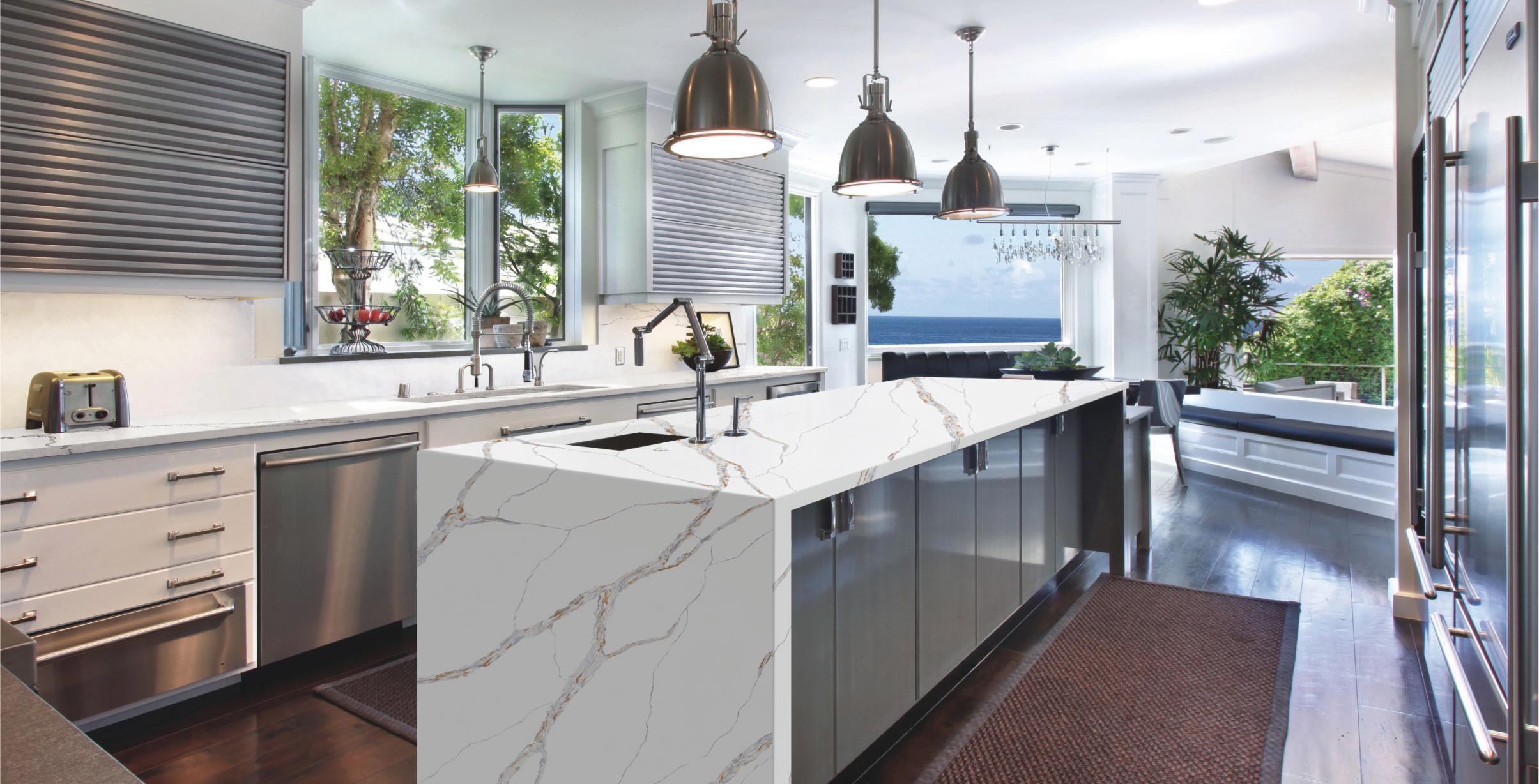 Calacatta quartz colors